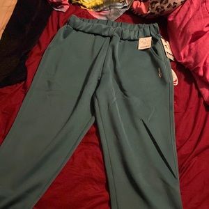 blue/green athletic pants